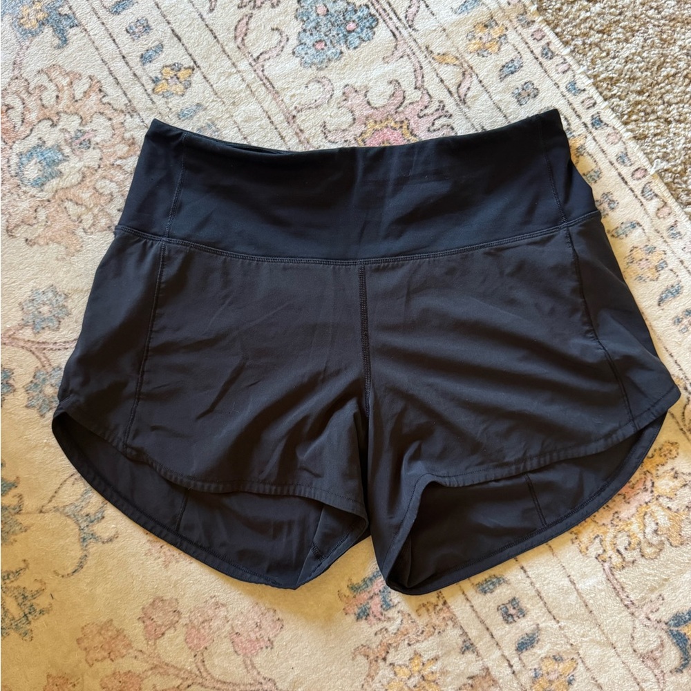 Lulu lemon black speed up high rise shorts - Picture 4 of 6